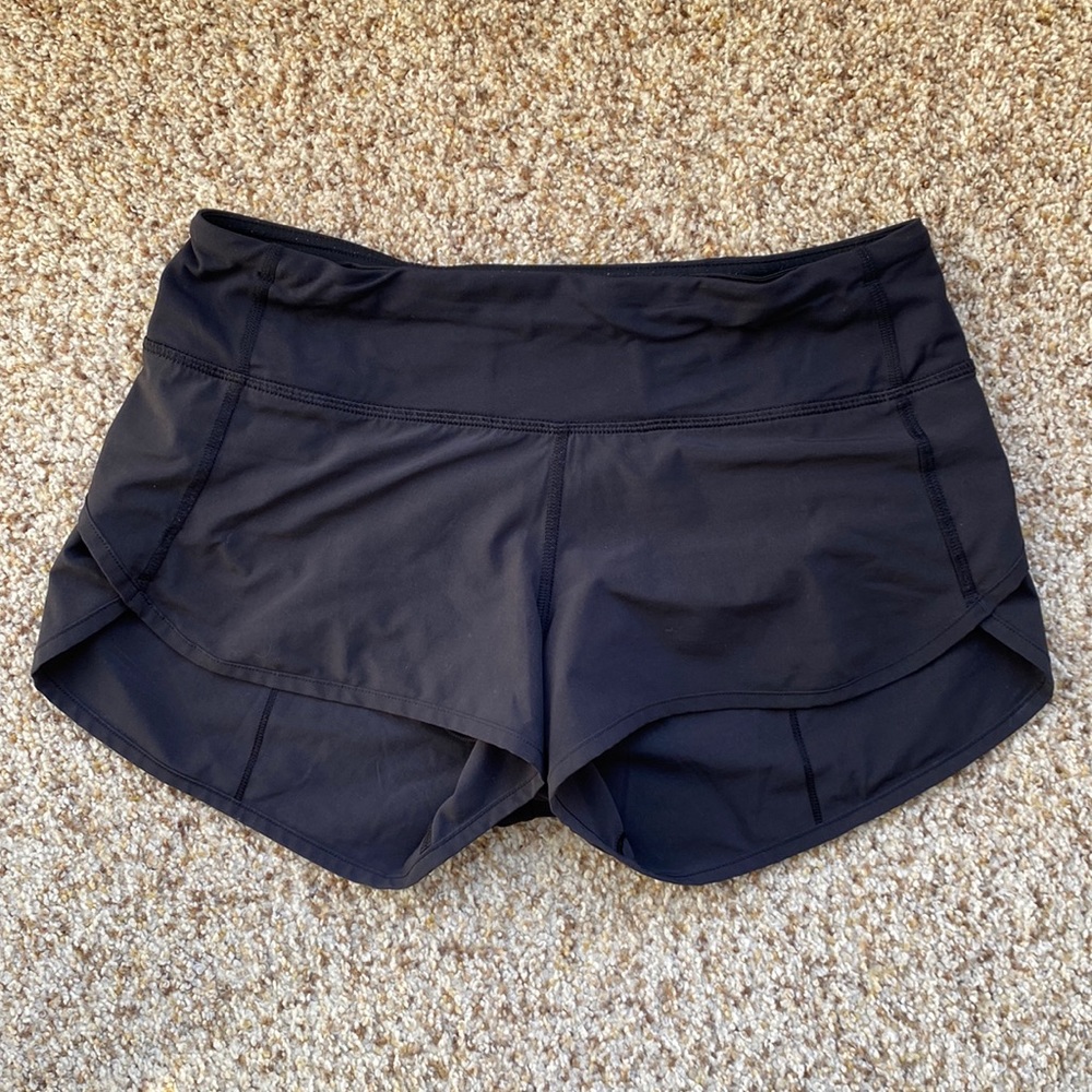 Lululemon Black Speed Shorts